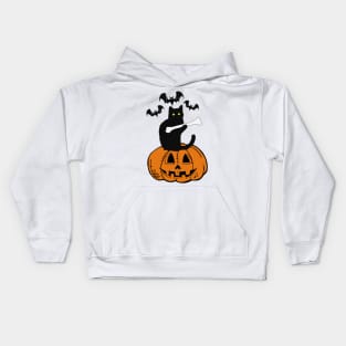 Cat Pumpkin I Found This Humerus Halloween Costume Kids Hoodie